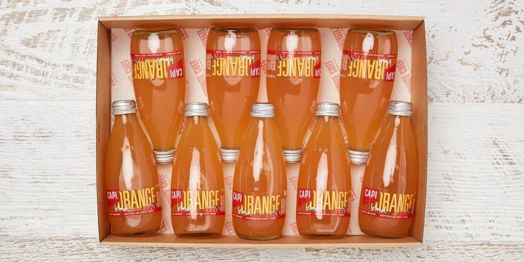 Capi Sparkling Fruit Mineral Water 250ml (9 Pack)