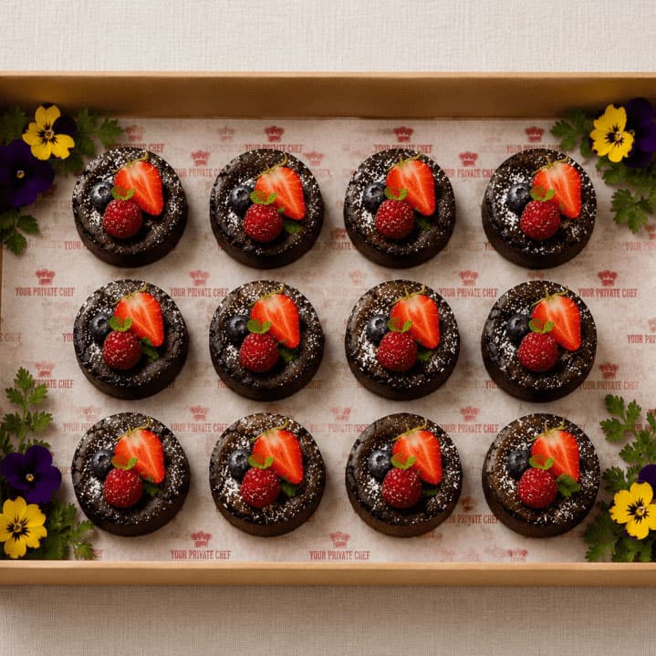 Petit Flourless Chocolate Mud Cakes (12 Pieces)