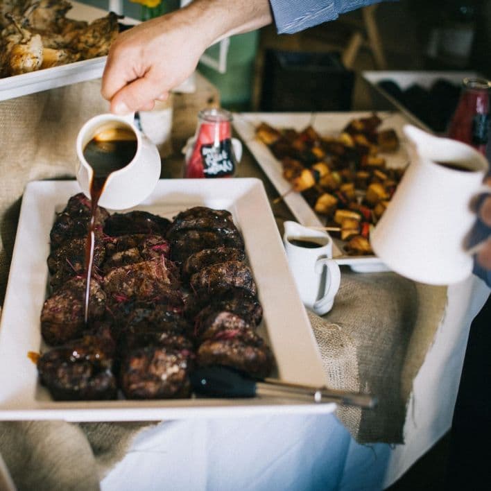 Gourmet Carvery Station Roasts & Salads