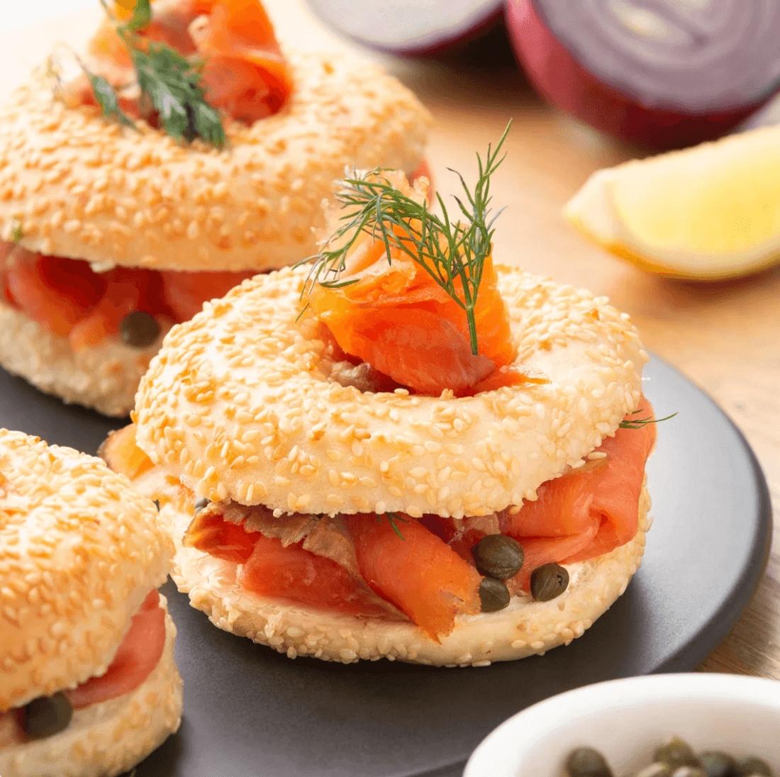 Mini Salmon Bagel
