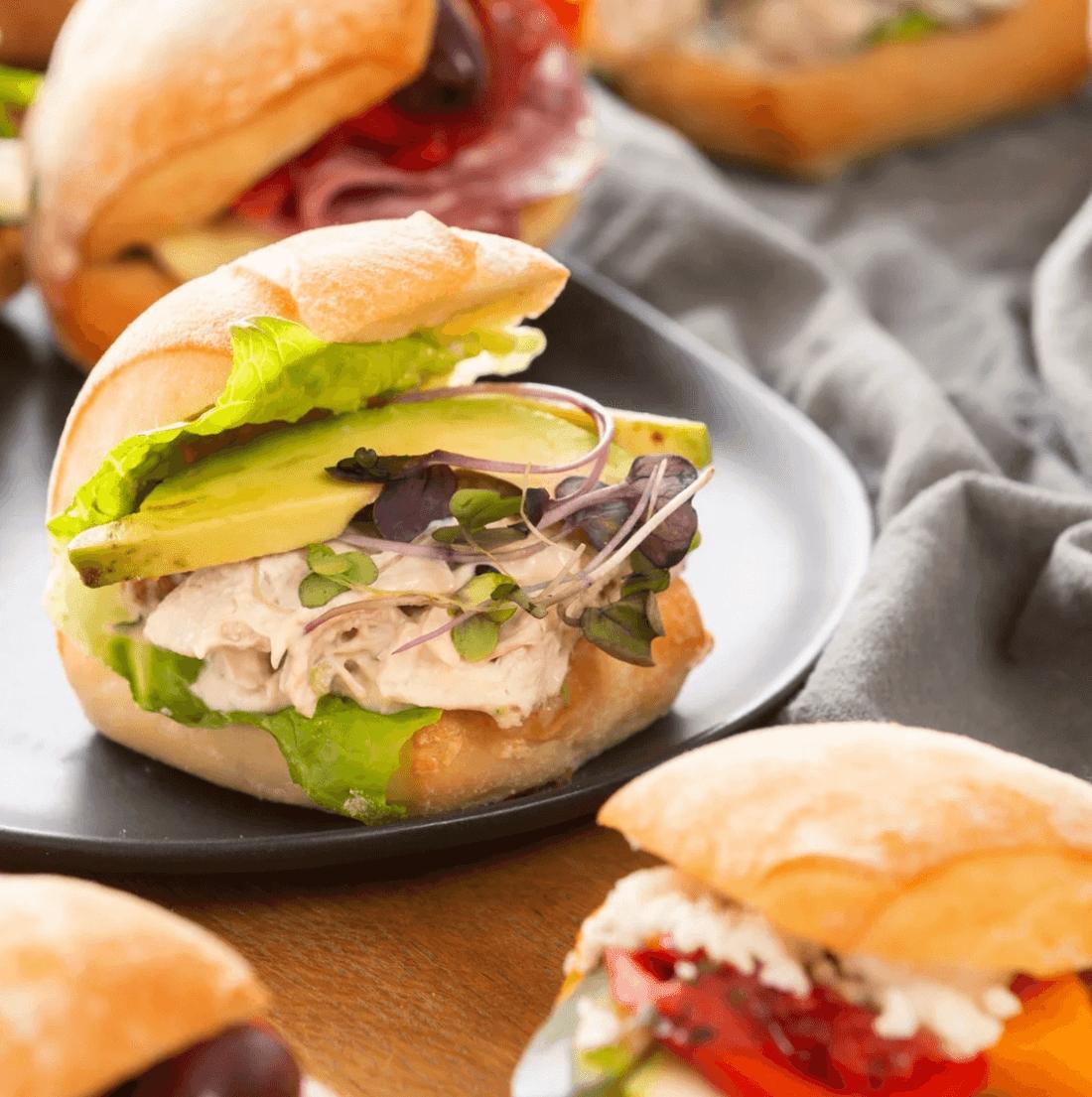 Vegetarian Mini Ciabatta Roll