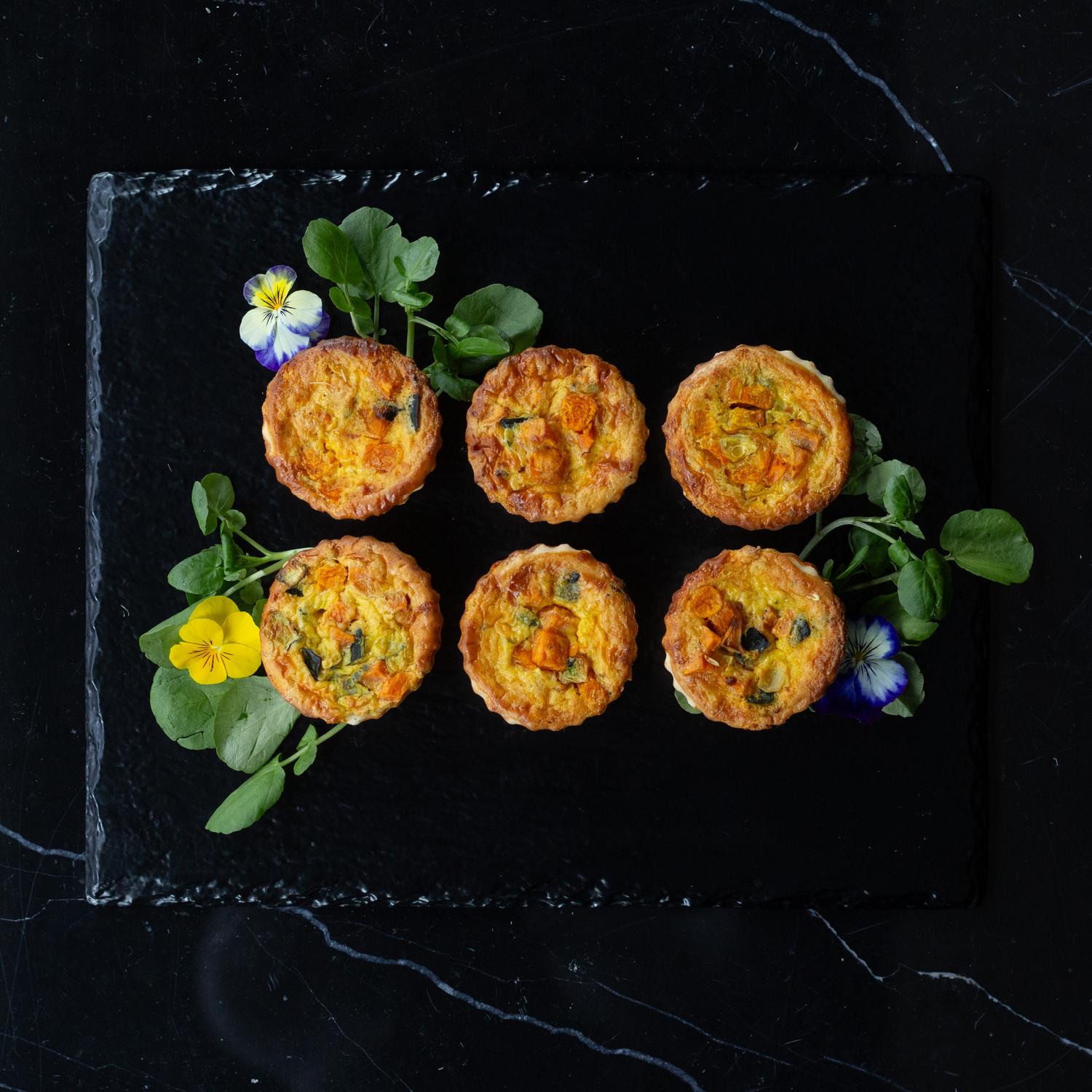 Spinach, Feta & Sundried Tomato Quiche (Box of 12)