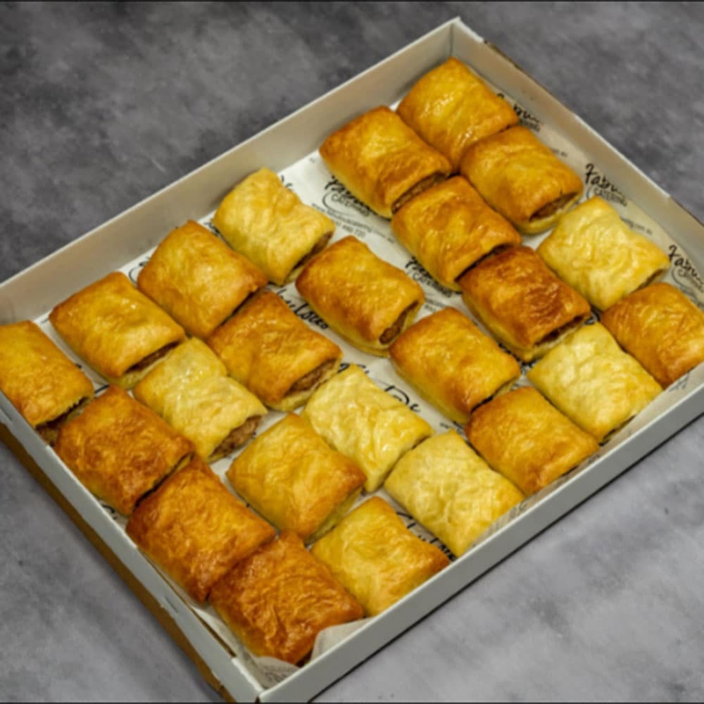 Grass Fed Beef Sausage Rolls Hot Canape(Box of 24)
