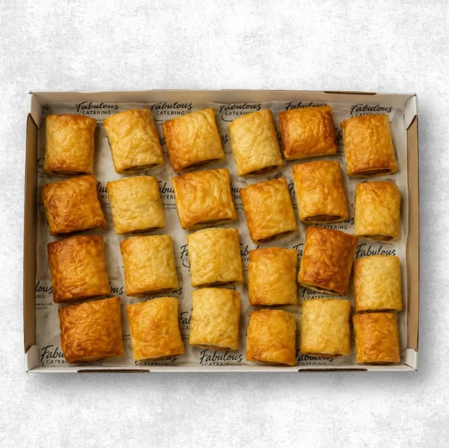 Grass Fed Beef and Puff Pastry Rolls Box (24pcs)