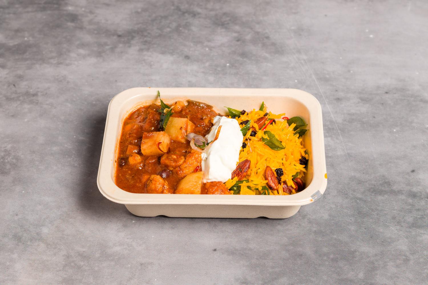 Vegetarian Masala Hot Lunch Box 