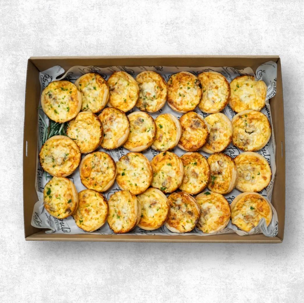 Baked Cheddar & Onion Tarts