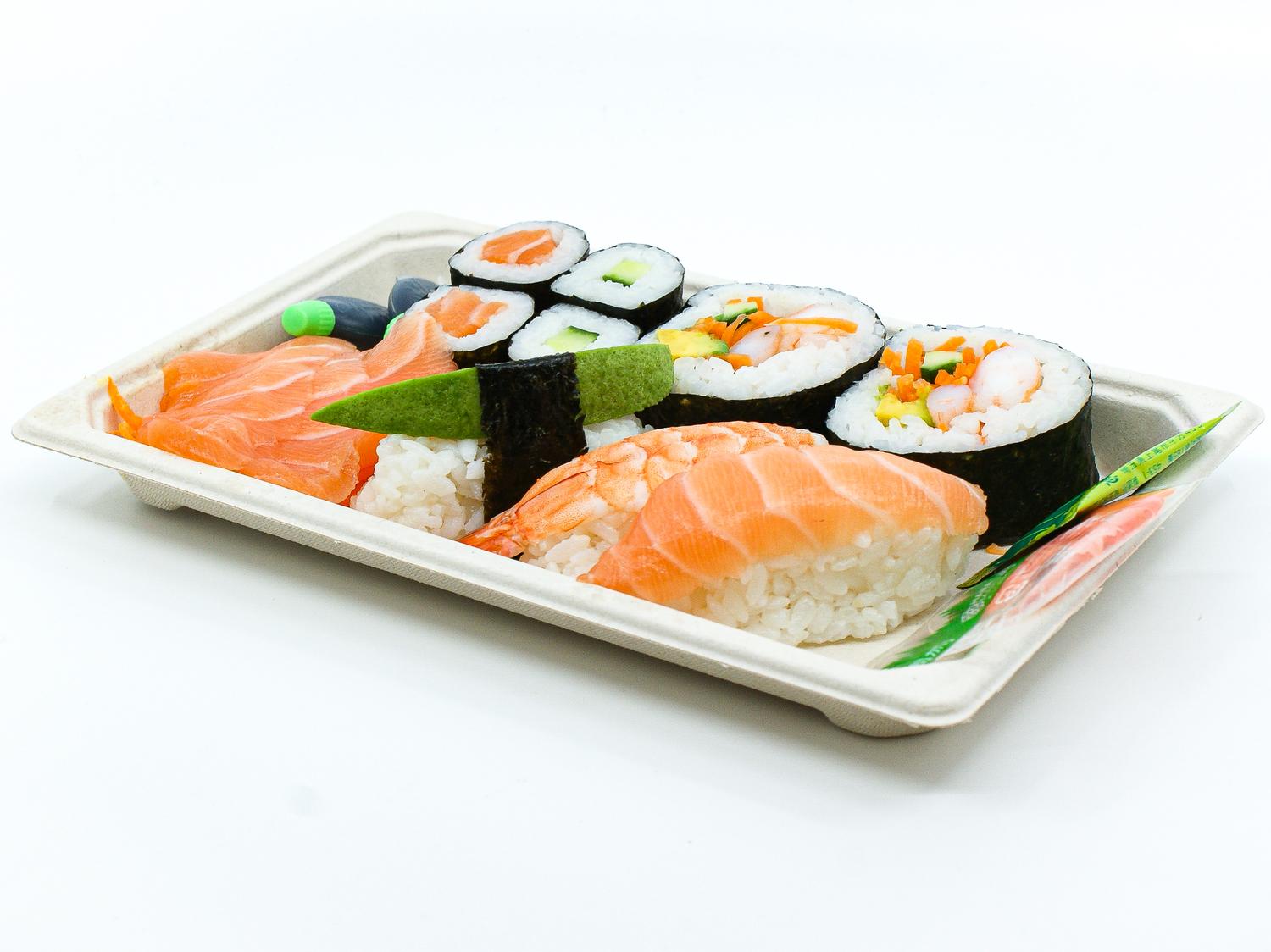 Mixed Sushi Sashimi Lunch Pack (Pack of 12 Pieces)