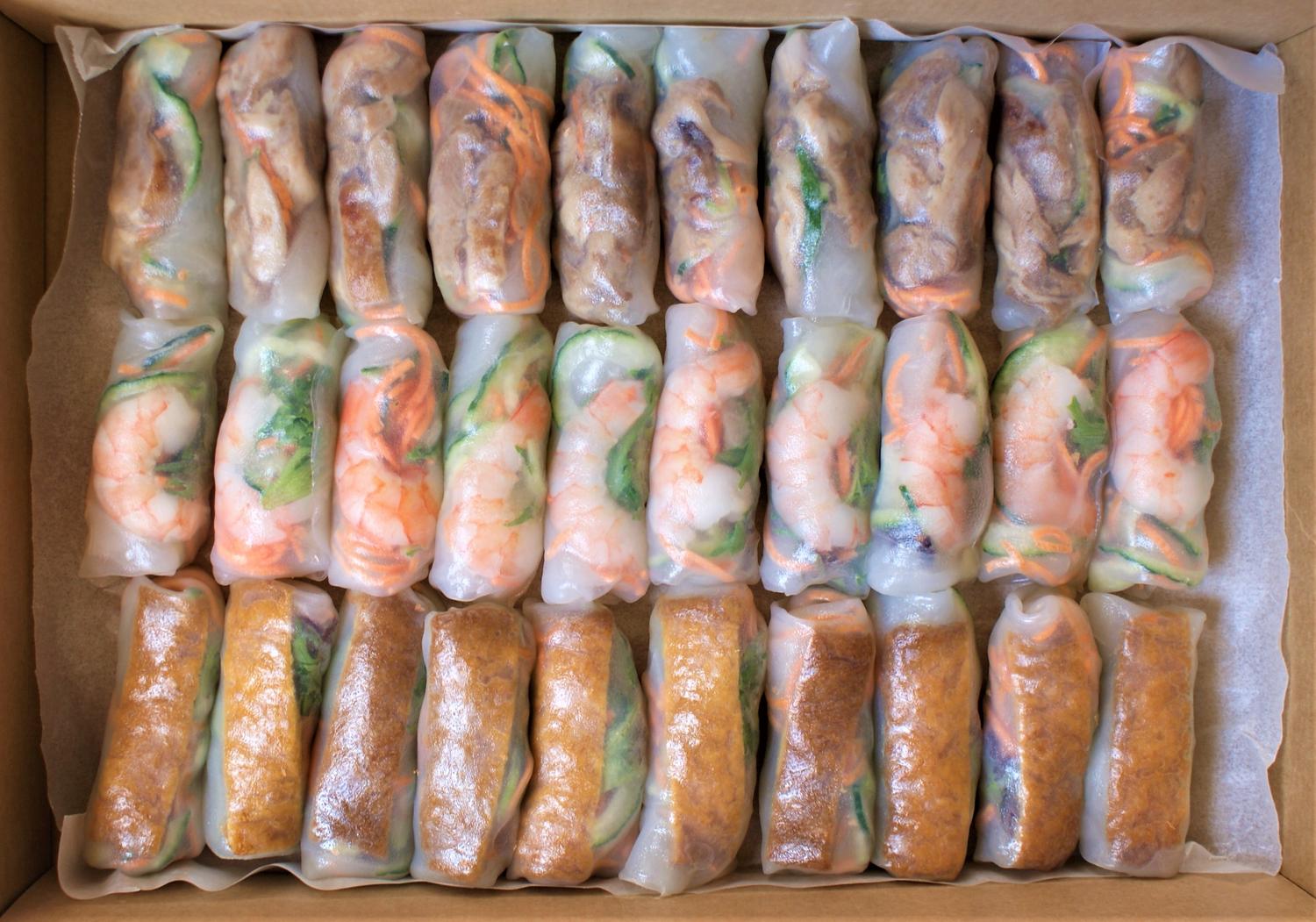 Mini Rice Paper Roll (Platter of 30 Pieces)