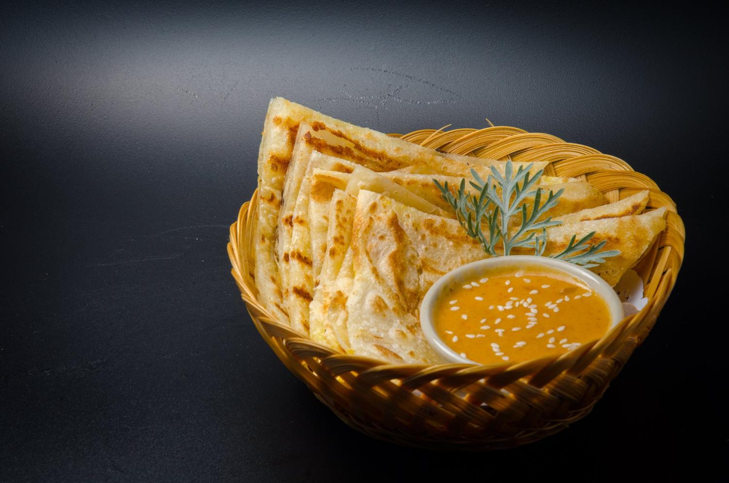 Roti with Peanut Sauce