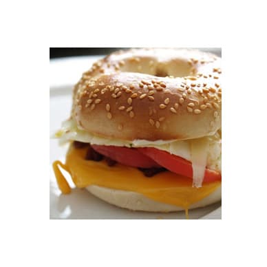 Smoked Salmon and Cream Cheese Savoury Bagel