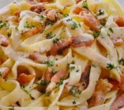 Fettuccini Chicken Carbonara