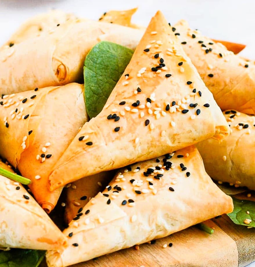 Spinach and Feta Triangles