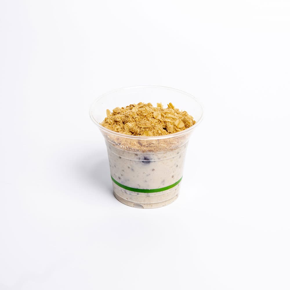 Blueberry Crumble Overnight Oats Pot