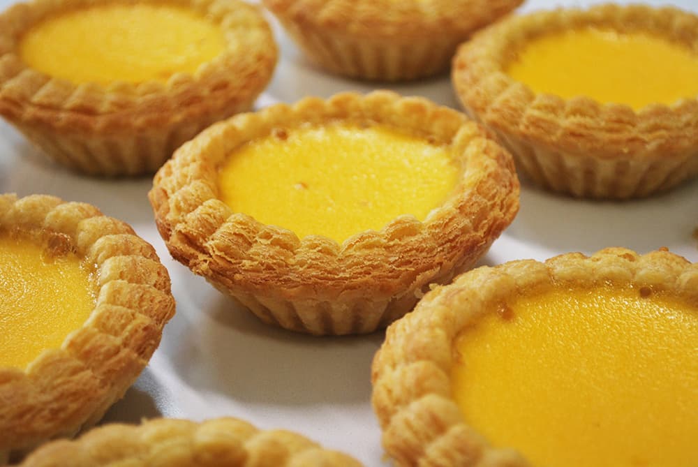 Mini Flakey Egg Tart