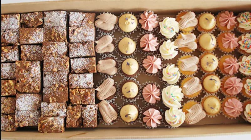 Mini Brownies and Mini Cupcakes (Box of 68)