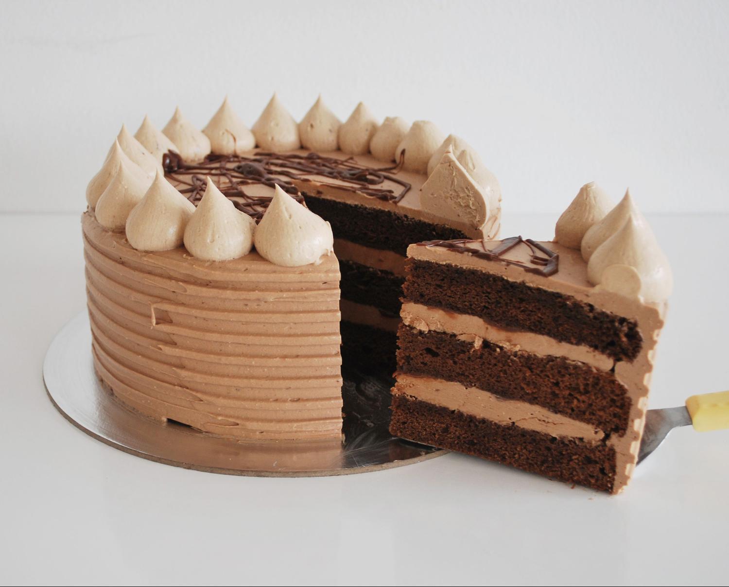 Nutella and Milk Chocolate Cake