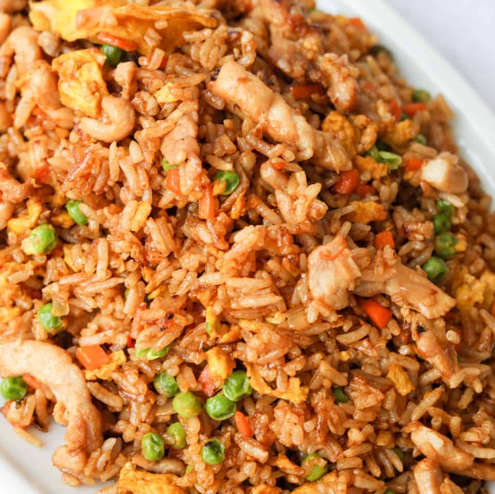 Vegetarian Fried Rice Platter 