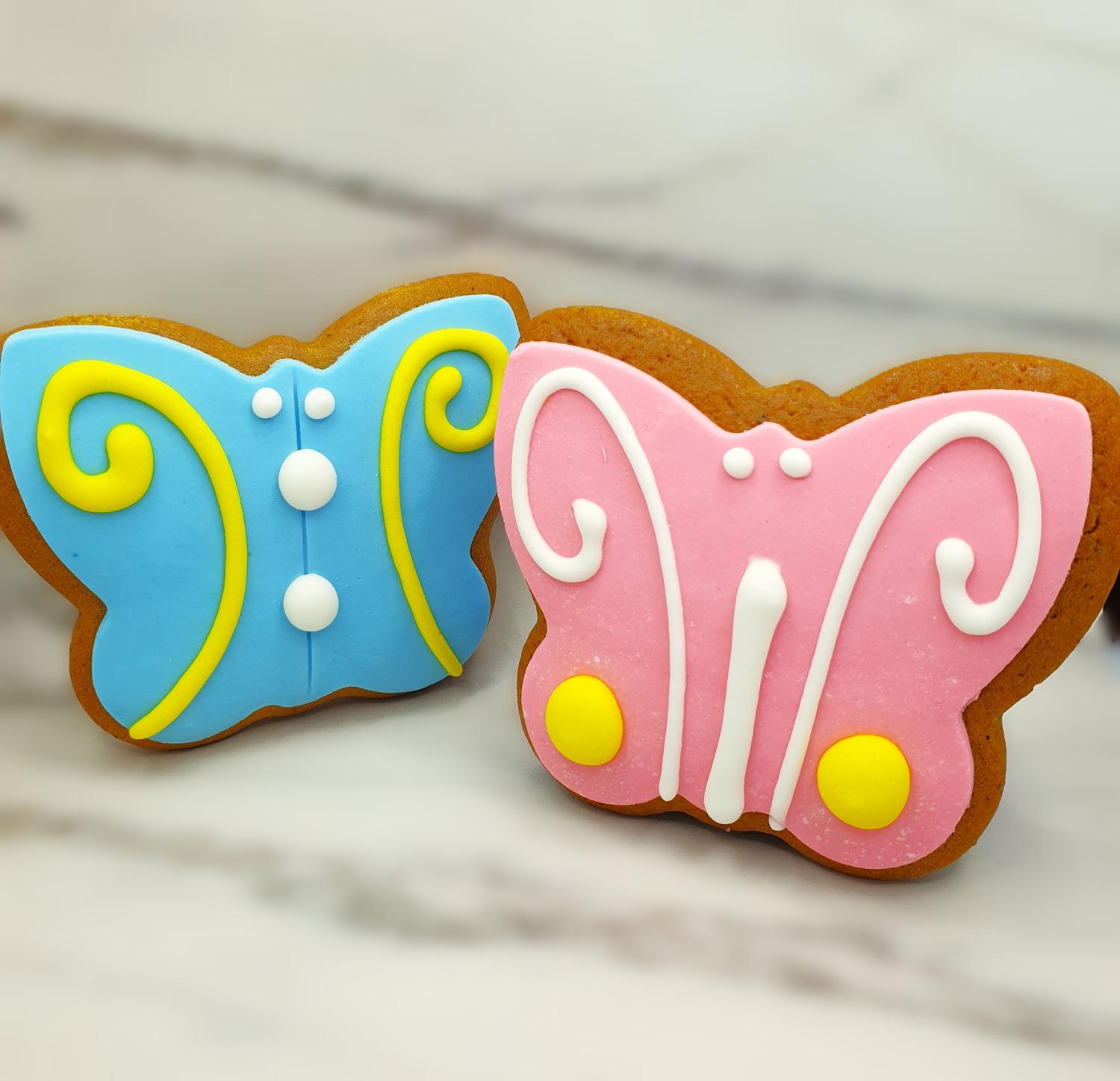 Butterflies Themed Cookies (Box of 24)