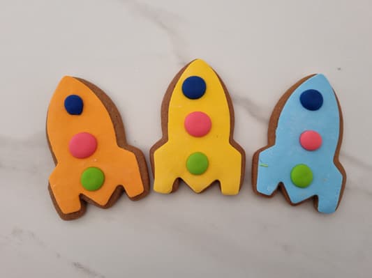 Rockets Themed Cookies (Box of 24)
