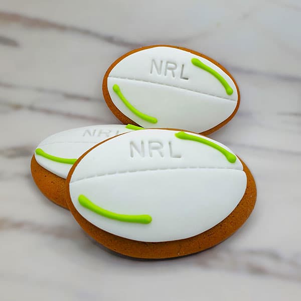 Rugby Balls NRL Cookies (Box of 24)