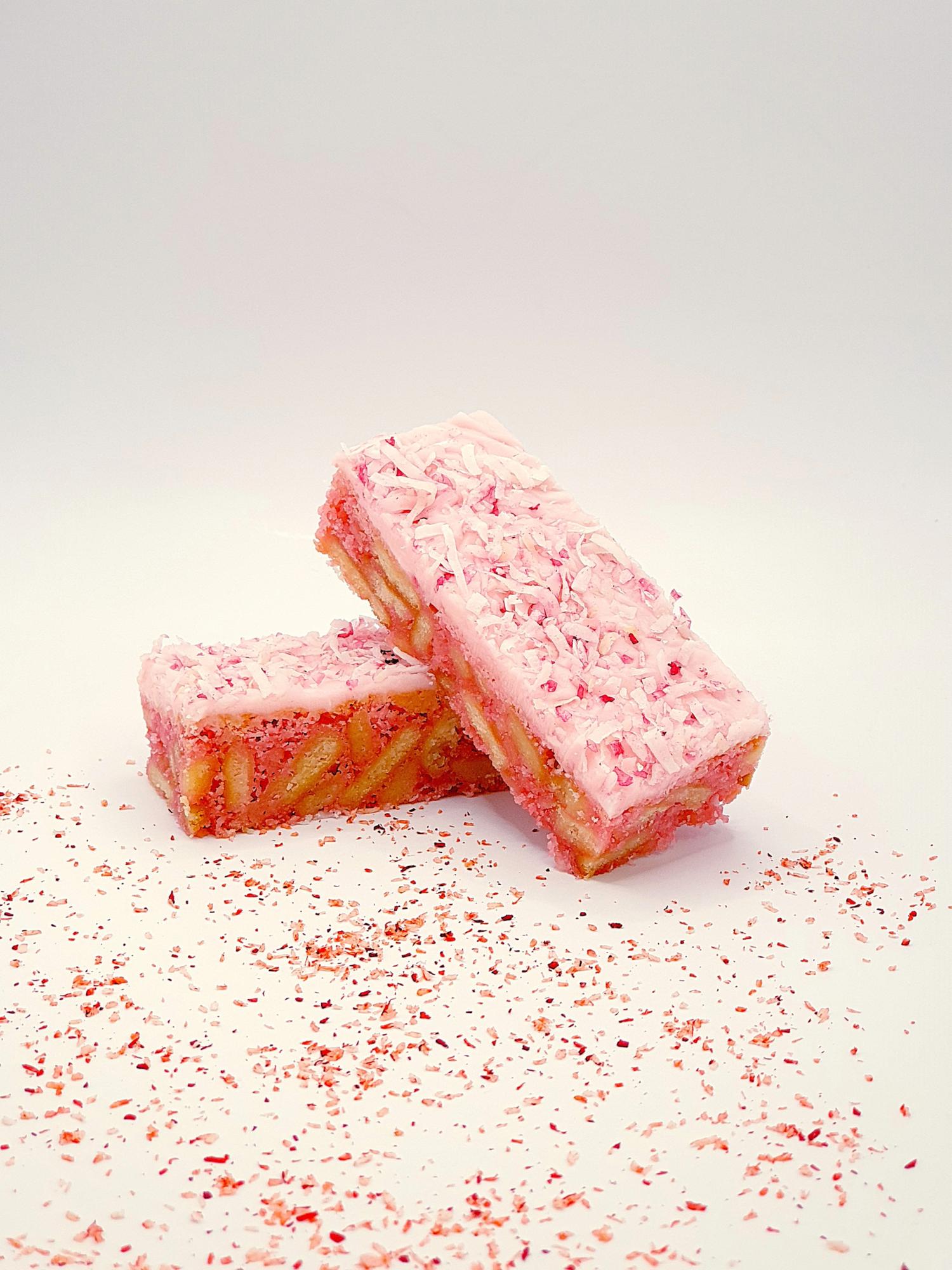 *NEW Raspberry Coconut Slice (Box of 16)
