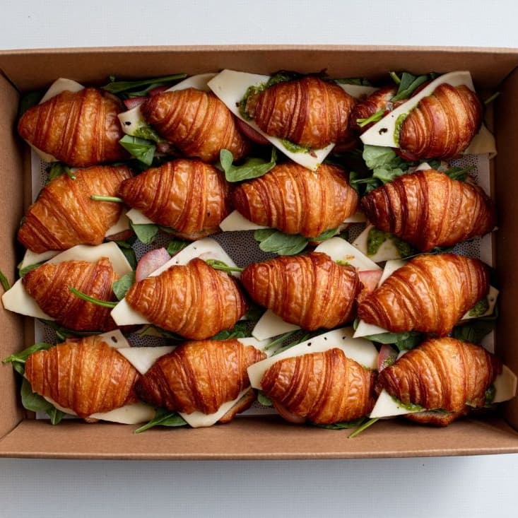 Spinach, Cheese & Tomato Mini Croissants