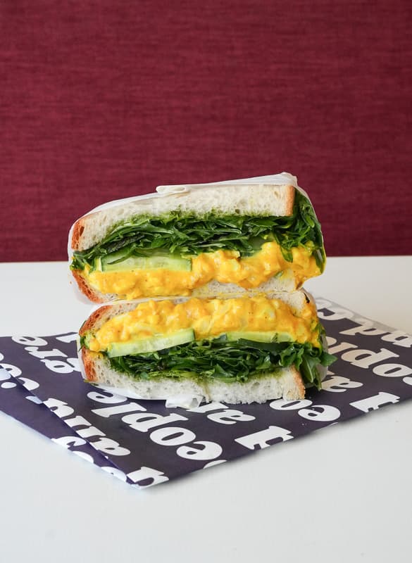 Curried Egg Salad Sandwich