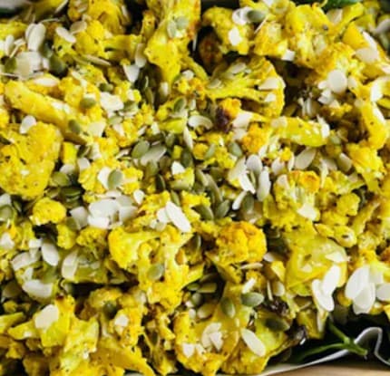 Roasted Cauliflower Turmeric Salad (Small Platter)