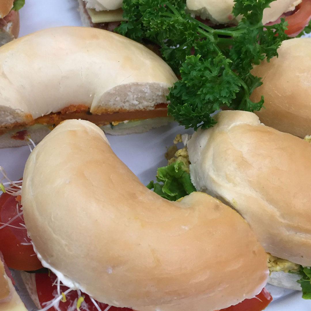 Vegan Roll and Bagel
