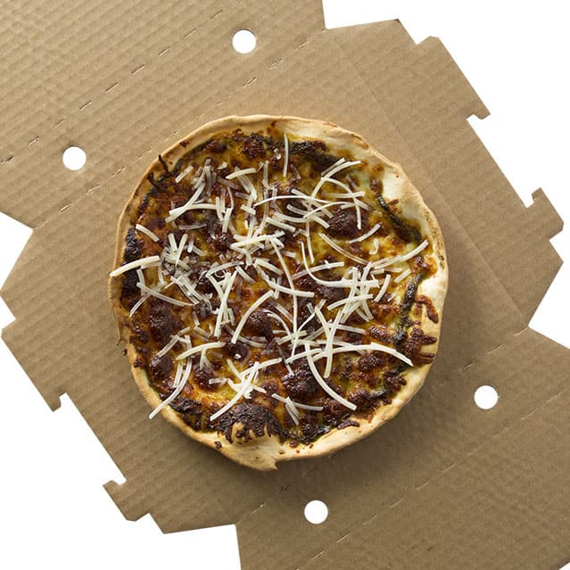 Pesto and Parmesan Pizza