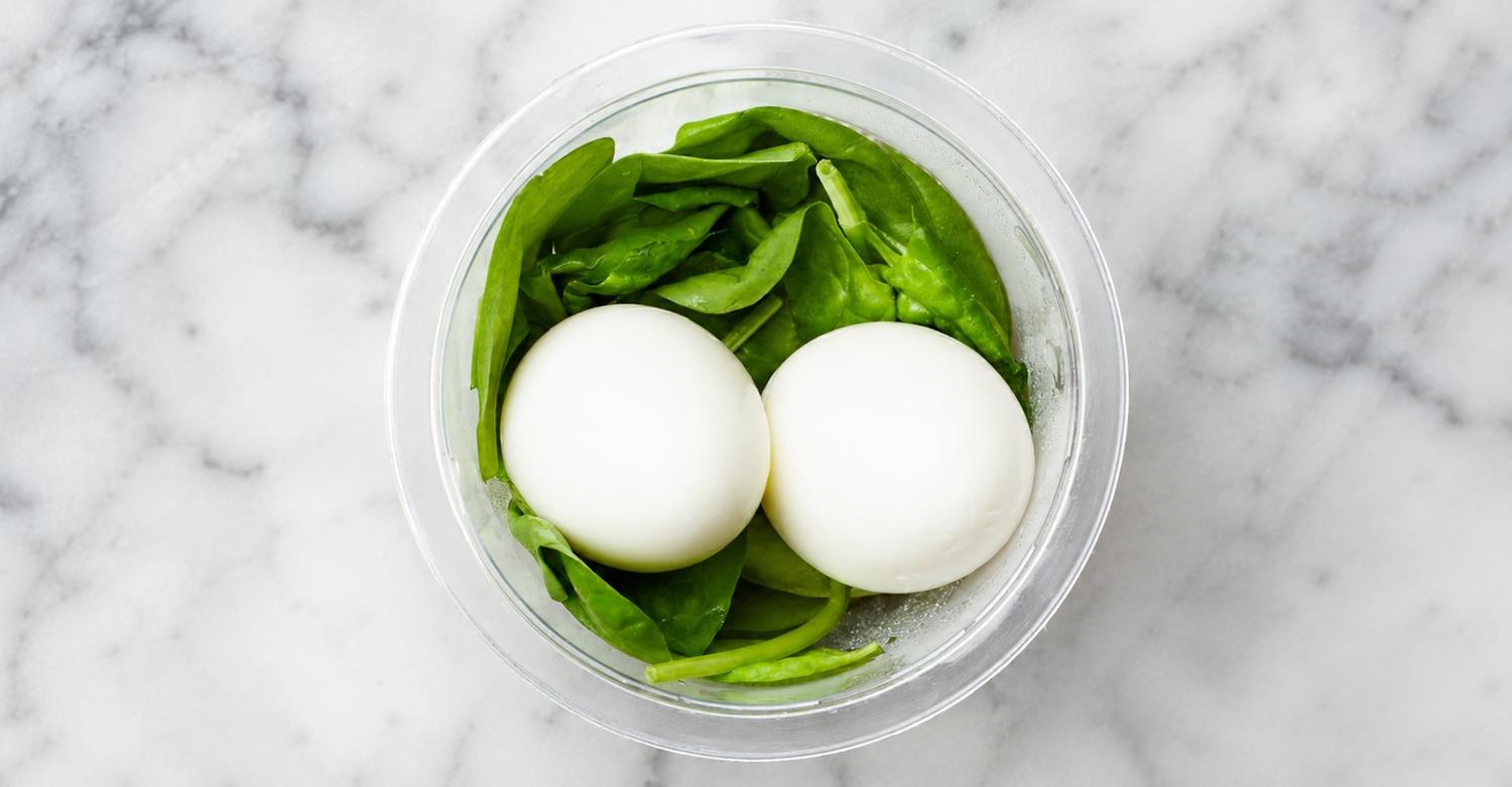 Boiled Eggs & Spinach