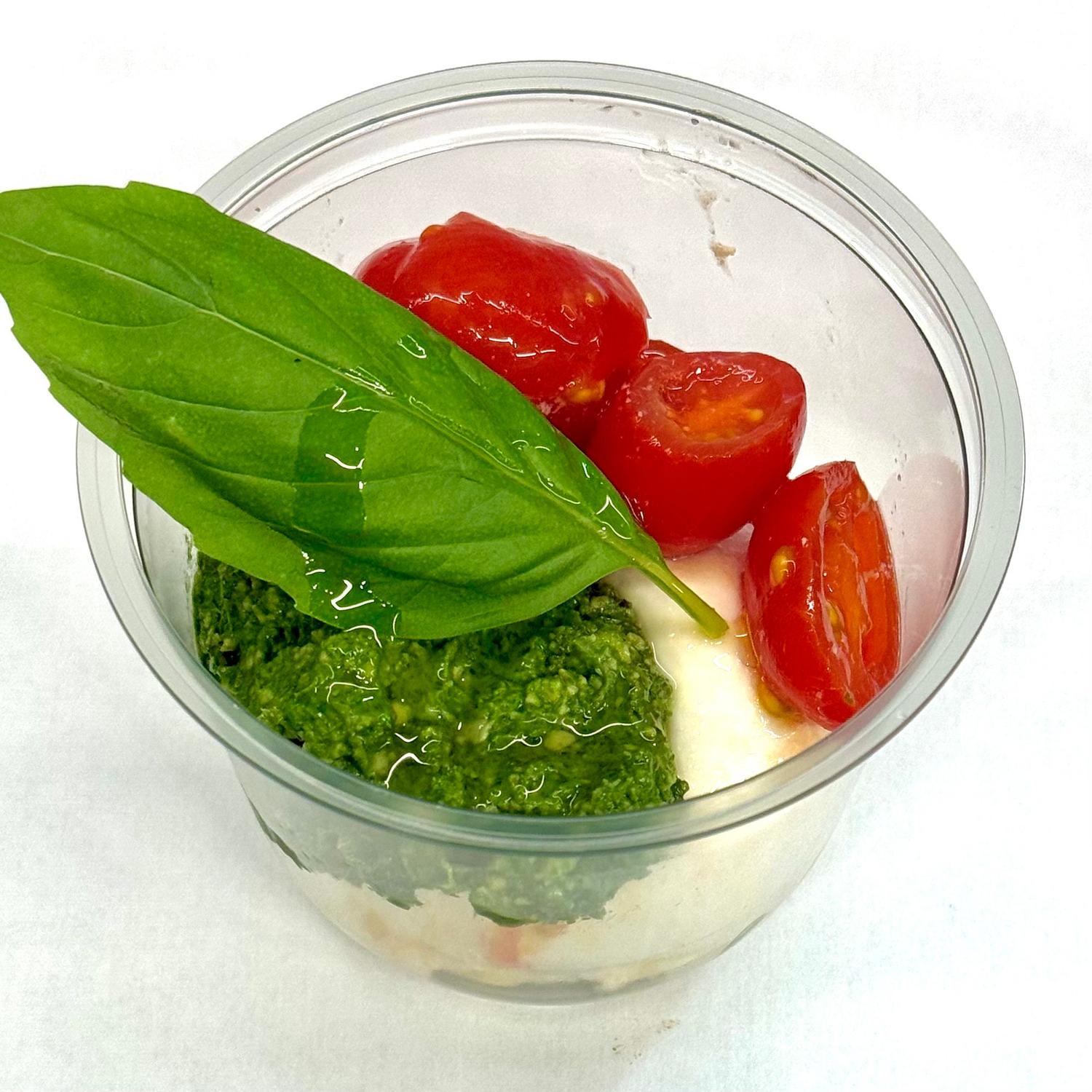 Burrata and home made pesto pot