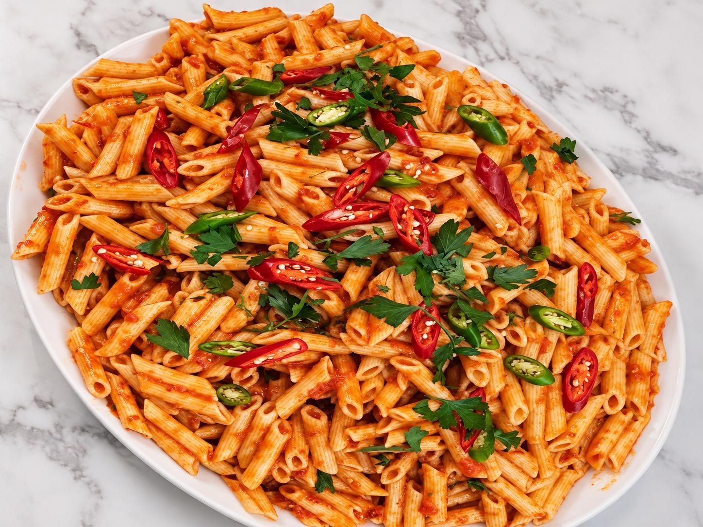 Large Platter Penne Arrabbiata