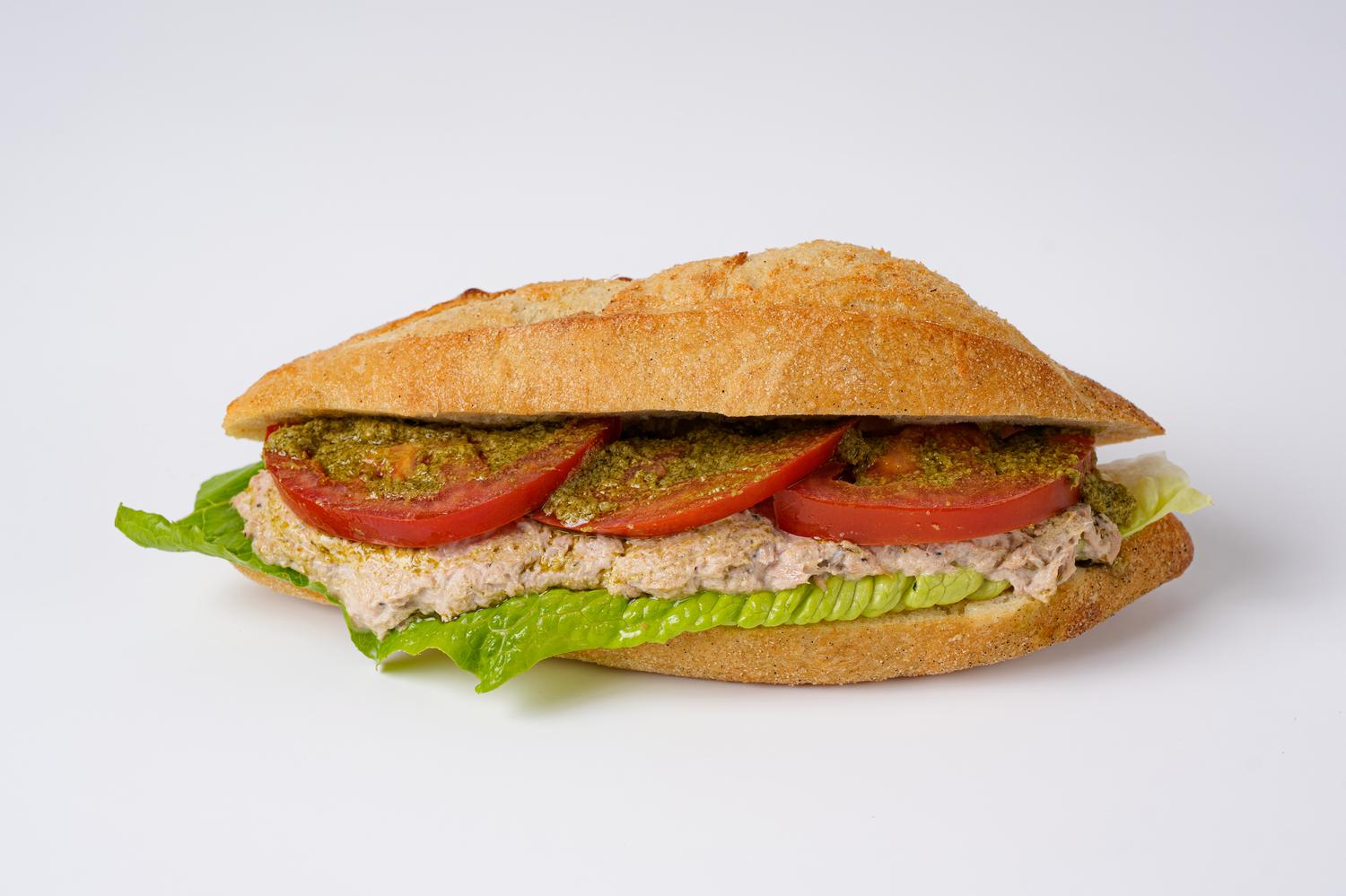 Tuna Mayo Pesto Baguette
