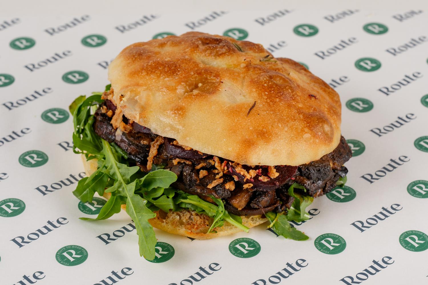 Truffle Mushroom & Maple Beetroot Focaccia