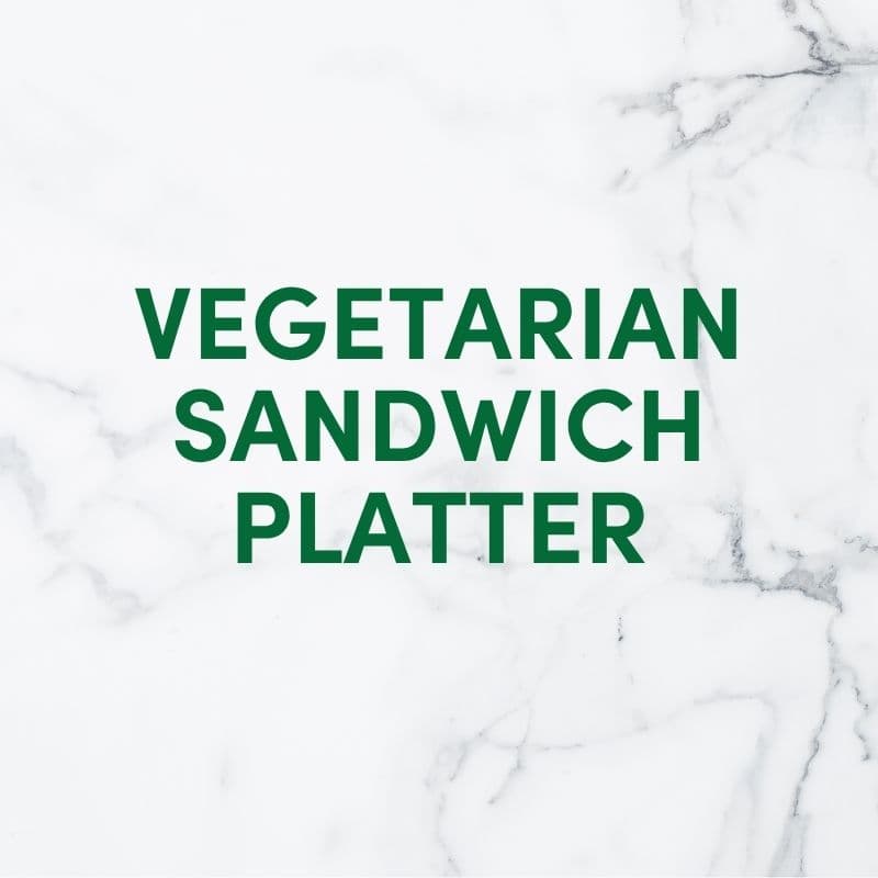 Vegetarian Sandwich Platter (16pcs)