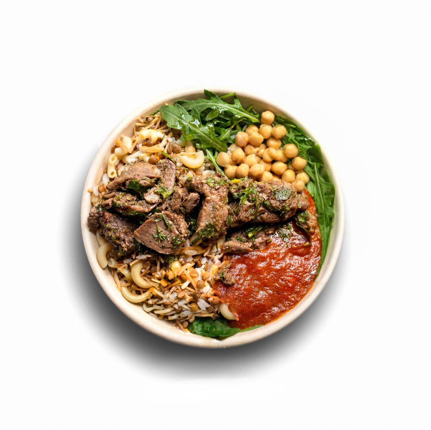 Chermoula Chicken Koshari