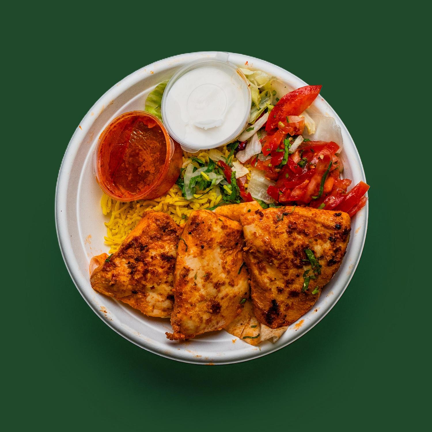 Grilled Chicken with Rice 