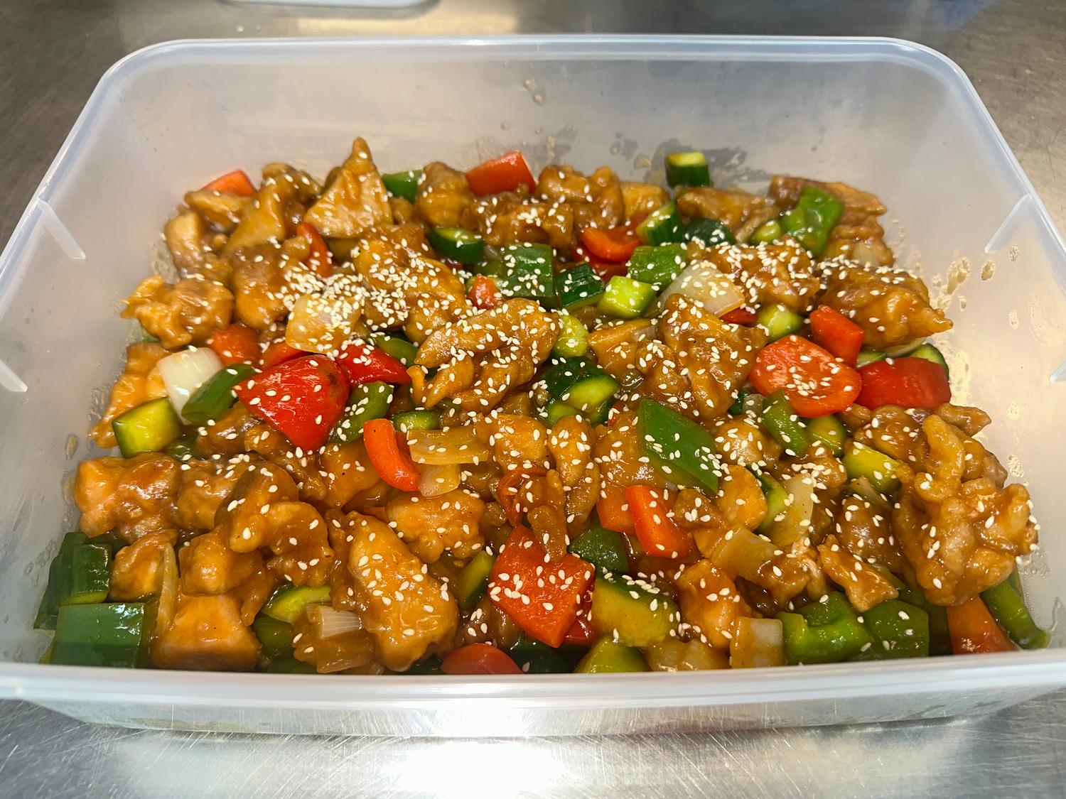 Sweet and Sour Chicken Platter