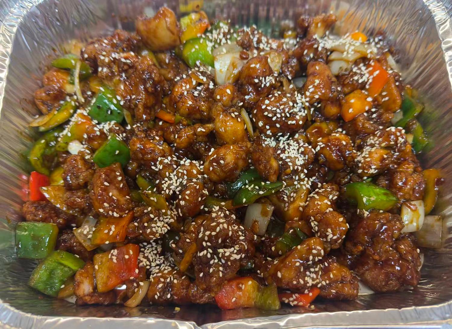 Crispy Sesame Chicken Platter