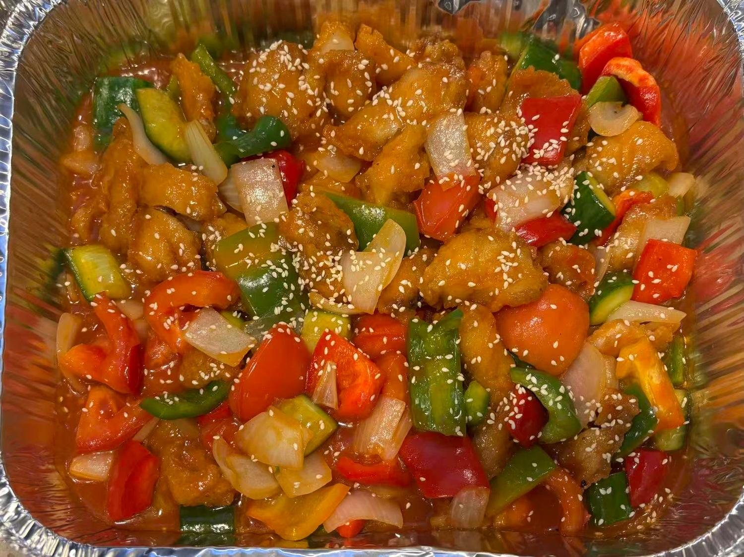 Sweet and Sour Fish Platter