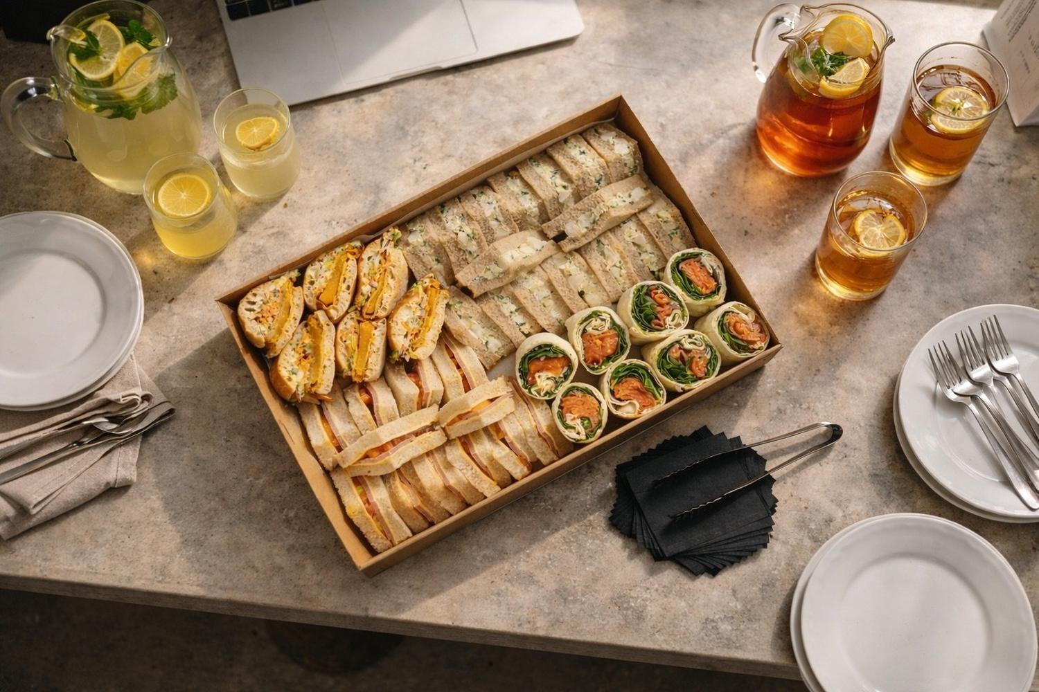 Gourmet Sandwich, Wraps, and Rolls Box