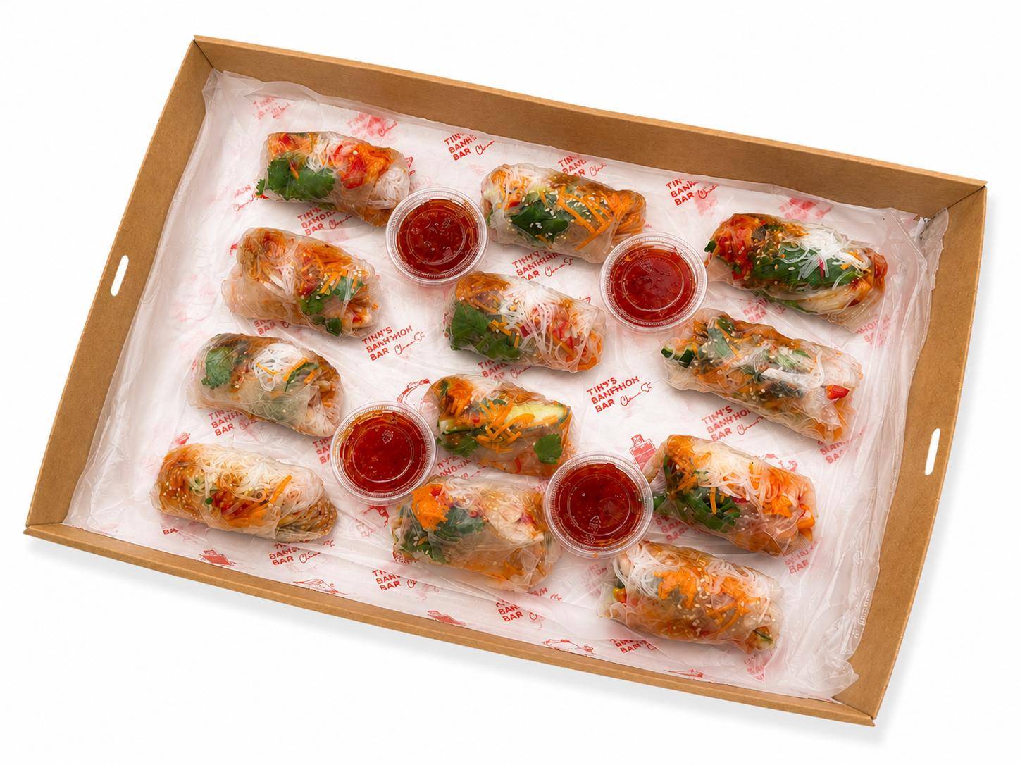 Vegetarian Rice Paper Rolls Platter (12pcs)