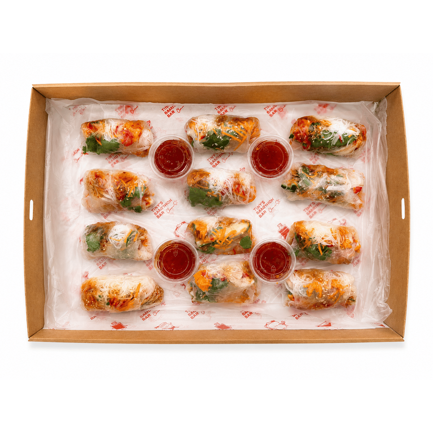 Vegetarian Rice Paper Rolls Platter (24pcs)