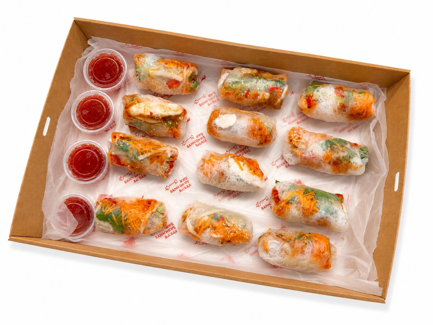 Chicken Rice Paper Rolls Platter (12pcs)