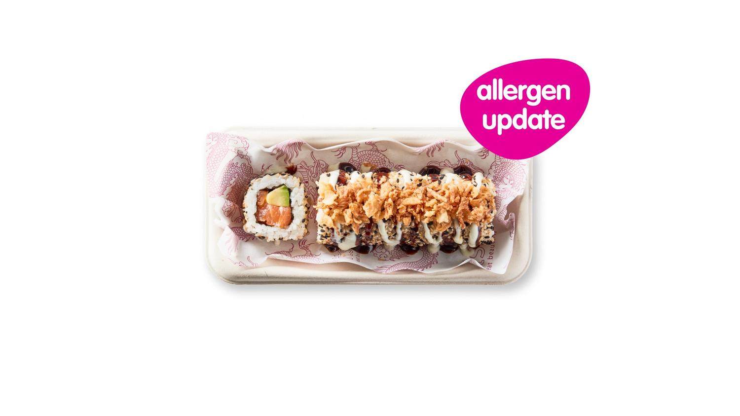 Salmon & avo dragon rolls