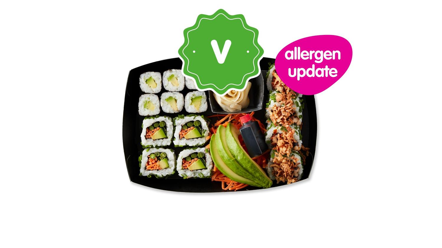 Veggie sushi collection