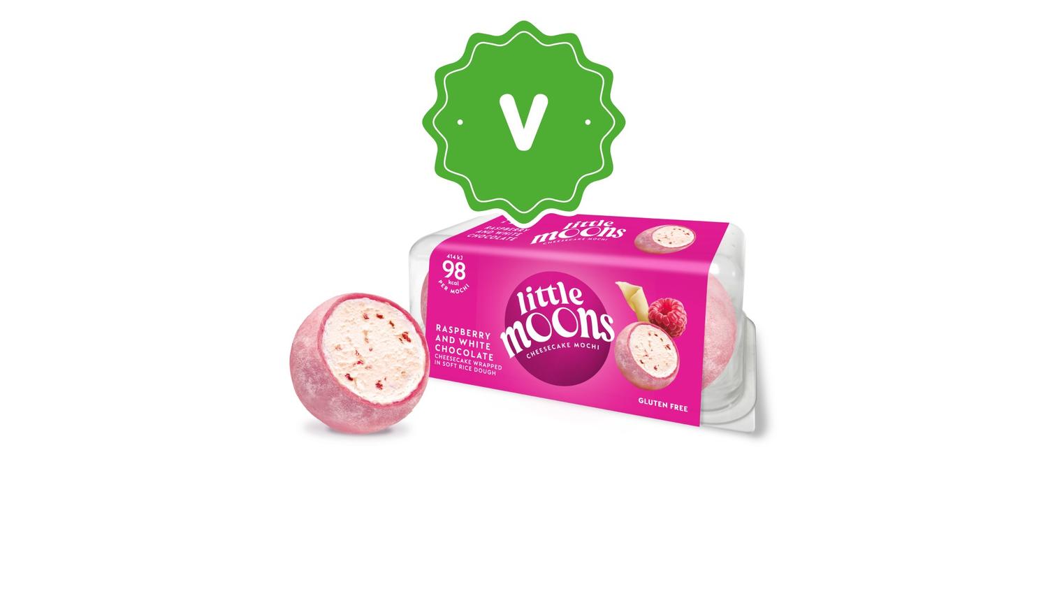 Raspberry & white chocolate cheesecake mochi