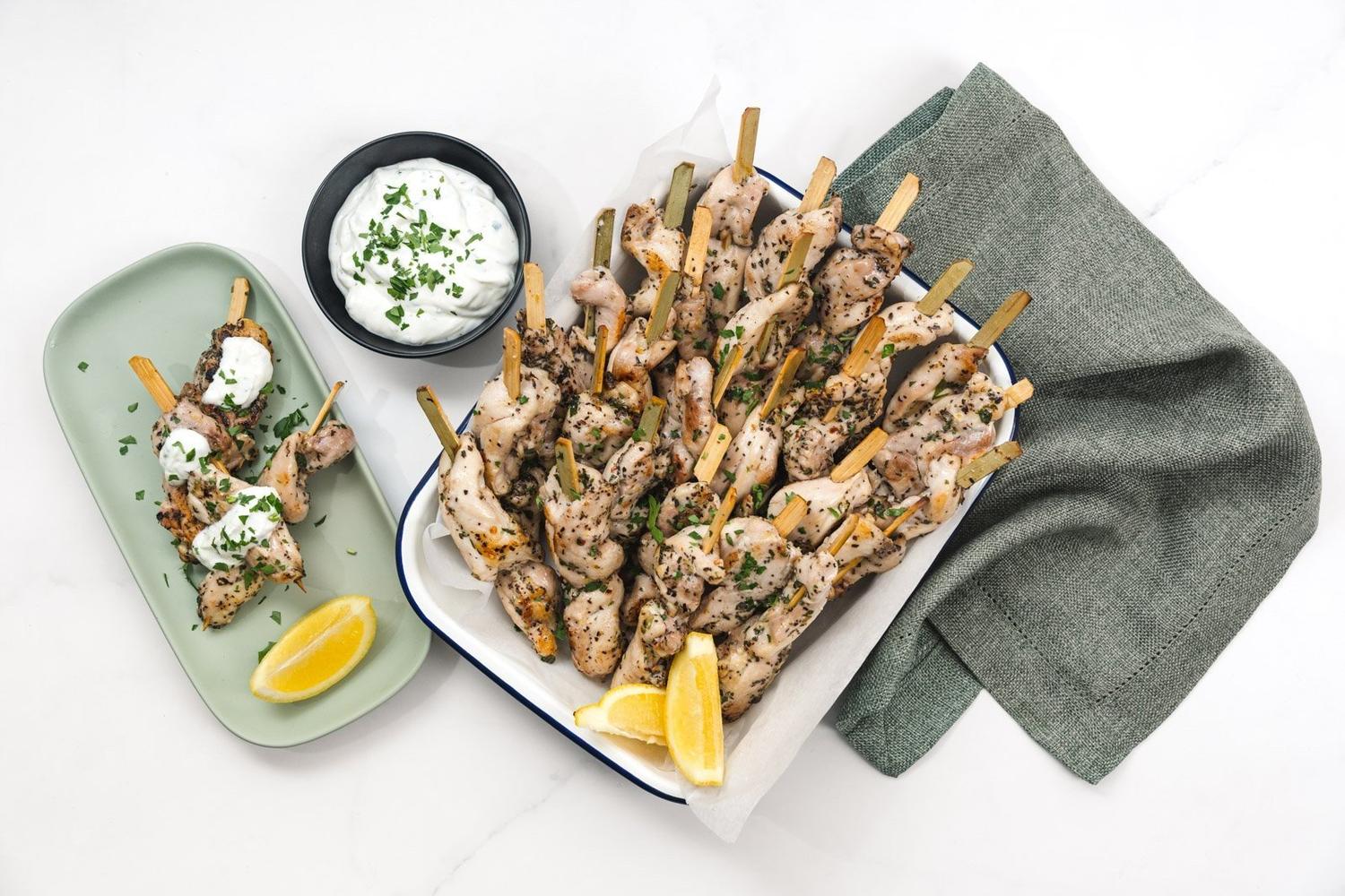 Mediterranean Grilled Chicken Skewers