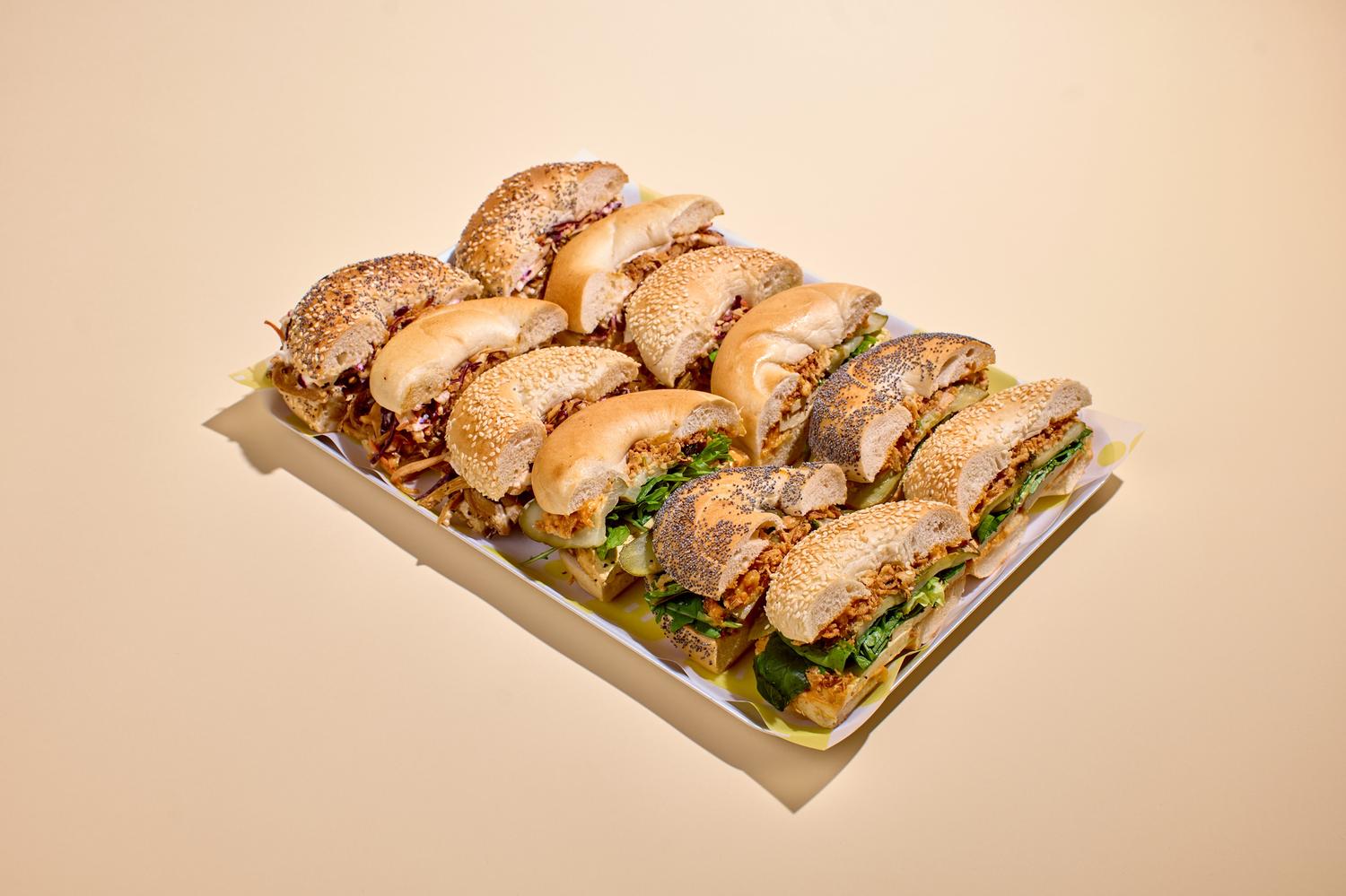 Plant-based Bagel Platter